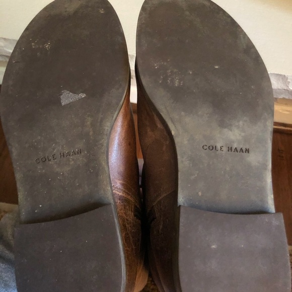 Cole Haan Brown Eldridge Leather Riding Boot - Picture 4 of 8